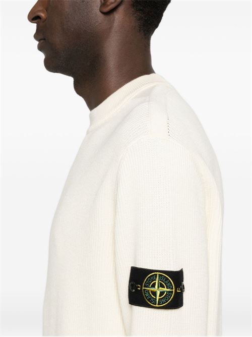 Crewneck Sweater with Logo STONE ISLAND | L1S155100154S00D8V0093